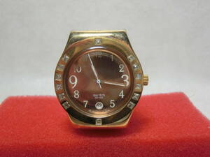【№1039－O6004】中古品:Swatch スウォッチ IRONY アイロニー 腕時計 ラインストーン　比較的きれいな商品