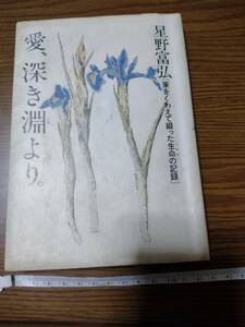 星野富弘 愛、深き淵より。　筆をくわえて綴った生命の記録　本　小説　即決