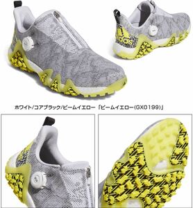 adidas Golf アディダスゴルフ日本正規品 CODECHAOS 22 BOA コードカオス22ボア メンズ スパイクレスゴルフシューズ　25.5 中古　