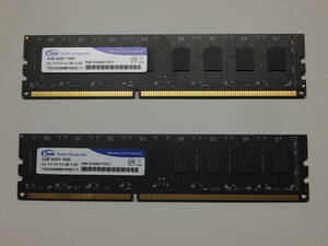 【送料無料】8GB（4GB2枚）Team PC3-12800 TED34096M1600C11