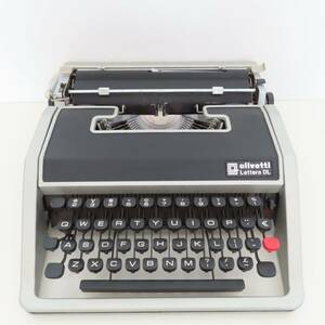 M03 動作品 olivetti オリベッティ Lettera DL タイプライター 英文 ビンテージ 説明書付き