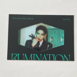 SF9 エスエフナイン えすえぷ 韓国 CD 10th Mini Album RUMINATION Scar ver. ロゴフレームカード テヤン　TAEYANG YOOTAEYANG 即決