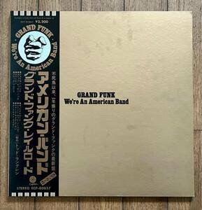 LP 帯付 日本盤 国内盤 見開きJKT アルバム レコード ステッカー付 Grand Funk / We