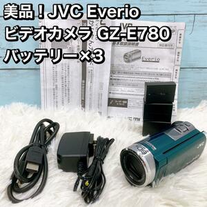 美品！JVC Everio ビデオカメラ GZ-E780 バッテリー×3