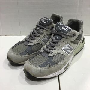 【NEW BALANCE ニューバランス】M991GL ローカットスニーカー イングランド製 US9D グレー スウェード 2402oki