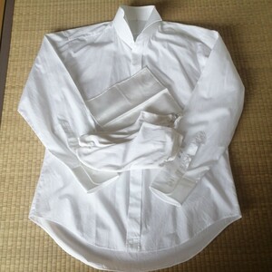 結婚式 美品 三点セット ウイングカラーシャツ 足袋 ハンカチ 日本製 ノバレーゼ フクスケ NOVARESE メンズ フォーマル モーニング