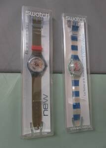 超希少 SWATCH スウォッチ 2本セット AUTONATIC 最初機＆GZ161 限定品 アート アーティスト ウォッチ コレクターズアイテム 正規店購入品