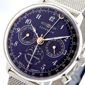 【新品】 ツェッペリン ZEPPELIN 7037M3 海外ブランド レディース 腕時計 メッシュベルト クオーツ アナログ ネイビー