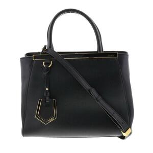 FENDI フェンディ バッグ プチ トゥージュール ハンドバッグ 8BH253 Black RS 2WAYバッグ ブラック 黒 ゴールド金具