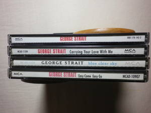 『George Strait アルバム4枚セット』(Easy Come Easy Go,Blue Clear Sky,Carrying Your Love With Me,George Strait)