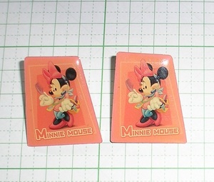 ☆古いミニーマウスの非売品ピンバッジ 2点セット Disney ディズニー