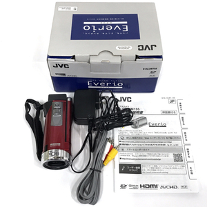 JVC Everio GZ-HM155-R フルHD デジタルビデオカメラ レッド 動作確認済 QZ044-4