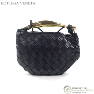 ボッテガ ヴェネタ （BOTTEGA VENETA） ミニ サーディン イントレ ハンド ショルダー バッグ 744267 ブラック（新品）