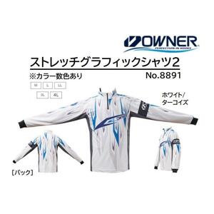 オーナー(OWNER)ストレッチグラフィックシャツ2　S　定価21450円★新品 送料無料★8891 ドライ クール 鮎釣り ウェア シャツ 5529123