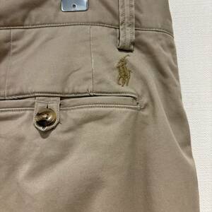 POLO Ralph Lauren チノパン ベージュ W33/L32 ラルフローレン rrl ストレッチパンツ カーキ テーパード スリムフィット