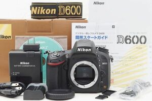 ☆極上美品☆ Nikon ニコン D600 ボディ 元箱 付属品 Shot数 8,600枚前後！ ♯24021304