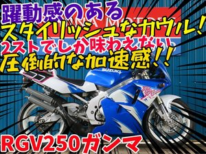 ■『オプション７万円分プレゼントキャンペーン』４月末まで開催！■日本全国デポデポ間送料無料！スズキ RGV250ガンマ 42236 VJ22A 青/白