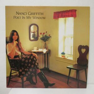 FOLK LP/UK/インナースリーブ付き美盤/Nanci Griffith - Poet In My Window/Ｂ-12081