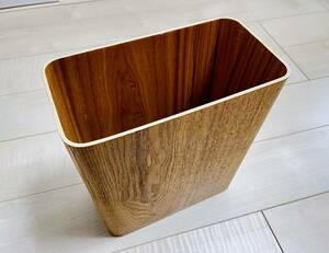 【美品】無印良品（MUJI）木製ごみ箱　オーク材突板・角型　4,990円