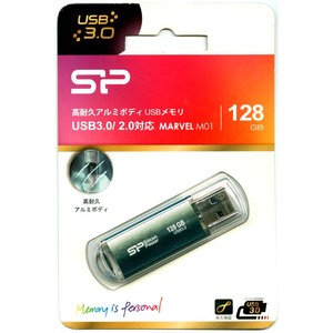 USBメモリ【128GB】USB3.0 シリコンパワー SP128GBUF3M01V1B【即決】MARVEL M01 アイシーブルー アルミ Silicon Power★4712702635232 新品