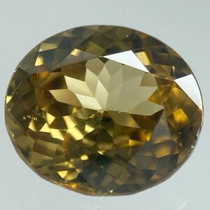 ［天然ジルコン2.204ct］M 約8.1×7.1mmソーティング付 ルース 裸石 宝石 ジュエリー zircon 