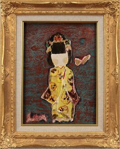 ベル串田『蝶の詩』油彩画【真作保証】 絵画 - 北海道画廊
