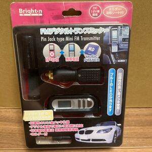 新品 BRIGHTON Pin Jack type Mini FM Transmitter BC-MIFMPJ2 FMトランスミッター