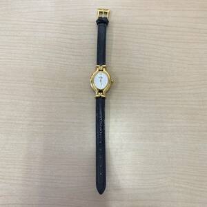 【TM0413】 FENDI フェンディ 腕時計 クォーツ 電池式 不動品 ゴールドカラー 文字盤 白 ホワイト ブランド