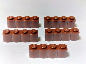 LEGO レゴ ブロック　パーツ　1×4　丸太　5個セット　茶色