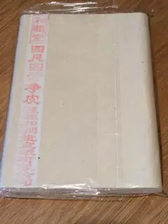 浄皮宣紙 100枚 紅星牌の安徽省産 69×34cm 半切の半分 檀皮製