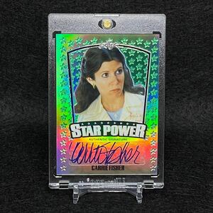 2015 Leaf Pop Century Carrie Fisher キャリーフィッシャー レイア姫 直筆サインカード 世界10枚限定 auto star wars topps chrome