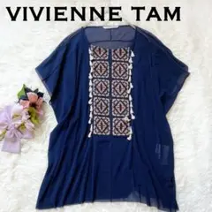 ✳︎美品✨VIVIENNE TAMヴィヴィアンタム　エスニックシアーブラウス