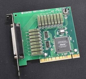CONTEC RRY-16C(PCI) No.7144 リードリレー接点出力 PCI ボード 16ch (絶縁 ～125VAC ～30VDC) (管:RRY00