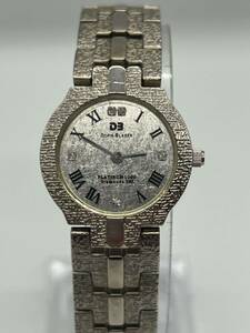 DORIS BLASER ドリスブラザー No.0213 PLATINUM 1000 Diamond VS1 プラチナム クォーツ QZ 腕時計 シルバー文字盤