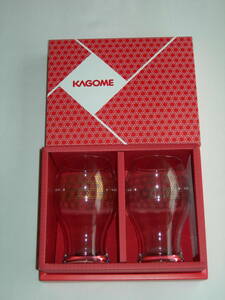 カゴメ　KAGOME　トマト薫る特製グラス　2個セット　非売品　未使用新品