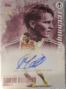 アーセナル ウーデゴール 直筆サインカード auto Autograph Topps Odegaard Martin マーティン・ウーデゴール 25枚限定 Arsenal