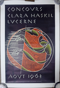 第一回ルツェルン・クララ・ハスキル・コンクール　公式ポスター