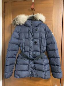 モンクレール　genette 1 ネイビー　ファー　moncler フォックス