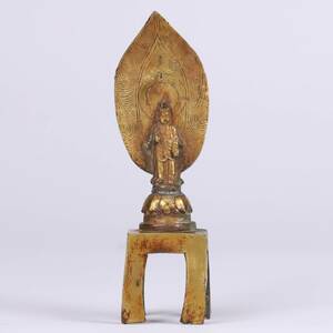 銅胎 金 仏像置物 骨董 美術品 古美術 時代品　