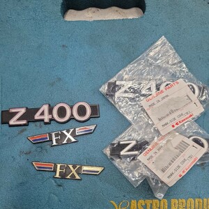 当時 Z400FX サイドカバー エンブレム カワサキ純正 希少 レア Z500FX Z550FX エンブレム カワサキ KAWASAKI 当時物