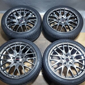 【注目商品】【美品】BIGWAY LEYSEEN PRAVA 9M 18×8J PCD114.3 +38 5H FALKEN AZENIS FK510 235/40ZR18 タイヤホイール4本セット 