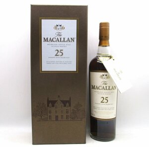 THE MACALLAN ザ マッカラン 25年 シェリーオークカスク 700ml 43% ウイスキー 古酒 未開栓 箱 X139755