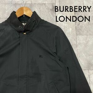 BURBERRY LONDON バーバリーロンドン スイングトップ ジャケット ノバチェック 刺繍ロゴ ネイビー 玉SS1231