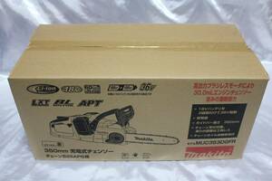 新品 makita マキタ 充電式チェンソー 18V+18V→36V MUC353DGFR (バッテリBL1860B×2本・2口急速充電器DC18RD付) レッドボディ＆25AP仕様