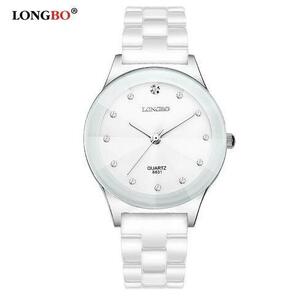 【★★新品★★】Longbo高級ブランドラインストーンビジネスカジュアル男性ファッション時計　