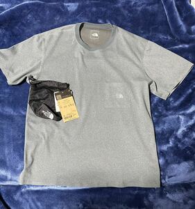 ノースフェイス テックラウンジTシャツ ブラック NT12267 半袖　ミックスグレー