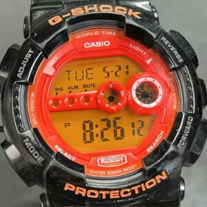 CASIO G-SHOCK カシオ ジーショック Hyper Colors ハイパーカラーズ GD-100HC-1JF クオーツ 腕時計 アナログ オレンジ デジタル メンズ