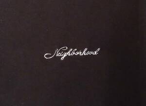 中古 黒 Mサイズ NEIGHBORHOOD 231PCNH-ST13S ネイバーフッド ワンポイント 刺繍 Tシャツ