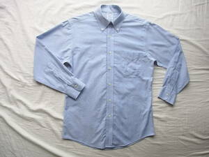 BROOKS BROTHERS ブルックスブラザーズ スーピマコットンコットンオックス素材　ボタンダウンシャツ　サイズ 14 1/2 - 31 ブルー