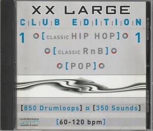 中古CD■SAMPLING■XX LARGE CLUB EDITION 1 / HIP HOP, R&B, POP■Drum Loops, ドラムループ, 効果音, スクラッチ, シンセ, ギター